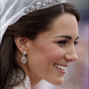 Kenneth Jay Lane CZ Royal Wedding Earrings